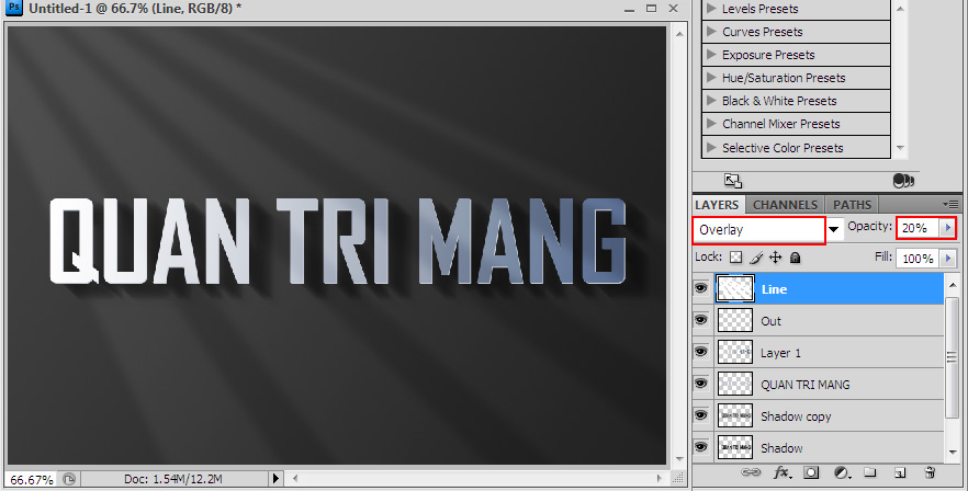 Create light effects and shadows in Photoshop Picture 17