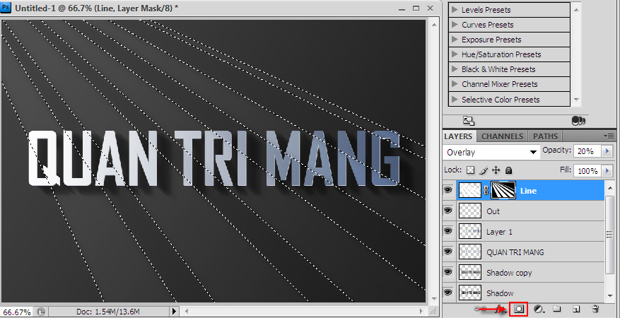 Create light effects and shadows in Photoshop Picture 18