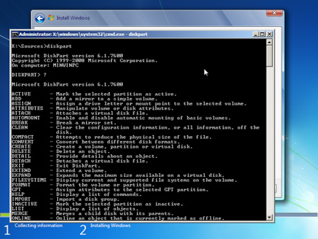 Picture 10 of Create partition during Windows 7 installation process