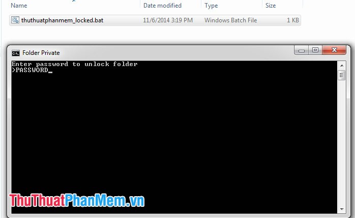 Create password to protect folders without using software Picture 6