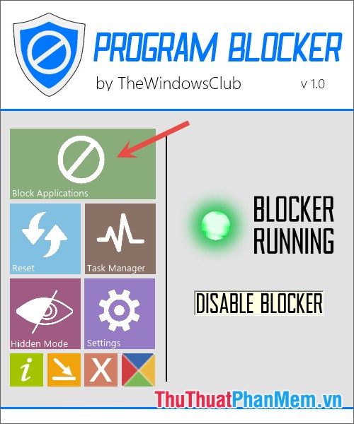 Create passwords, software keys, programs on Windows using Program Blocker Picture 3