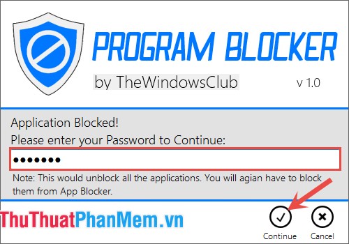 Create passwords, software keys, programs on Windows using Program Blocker Picture 7