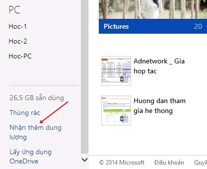 Create referral links in OneDrive to increase storage space Picture 3