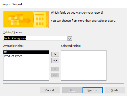 Create reports in Access 2016 and use advanced reporting options Picture 12