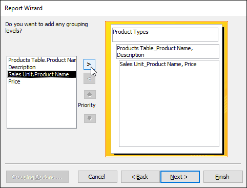 Create reports in Access 2016 and use advanced reporting options Picture 17