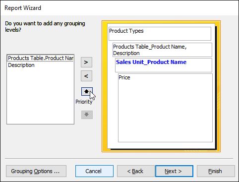 Create reports in Access 2016 and use advanced reporting options Picture 18