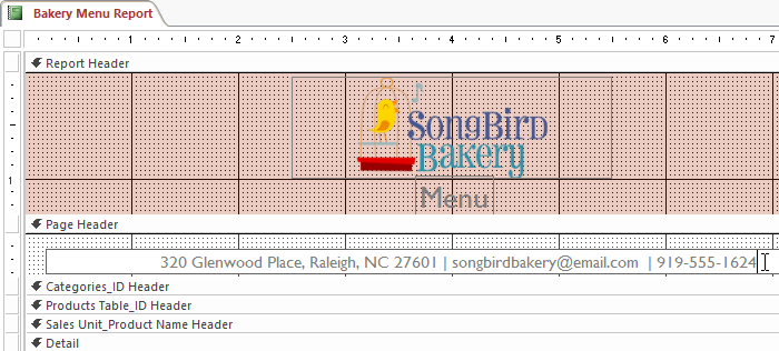 Create reports in Access 2016 and use advanced reporting options Picture 26