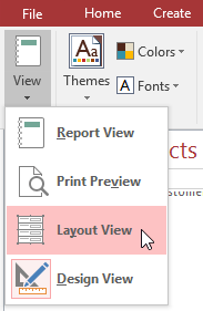 Create reports in Access 2016 and use advanced reporting options Picture 31