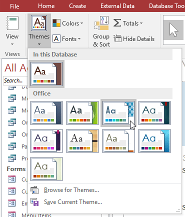 Create reports in Access 2016 and use advanced reporting options Picture 37