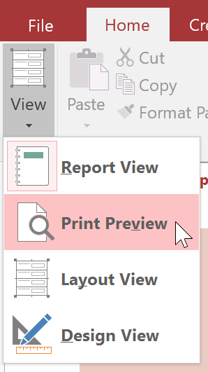 Create reports in Access 2016 and use advanced reporting options Picture 6