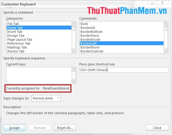 Create shortcuts for quick actions in Word 2013 Picture 7