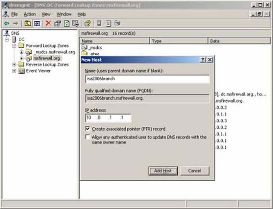 Create Site to Site VNP with the ISA 2006 Firewall Branch Office Connection Wizard - Part 2 Picture 7