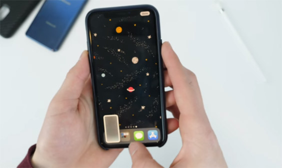 Create space on the Home iPhone screen without jailbreak Picture 1