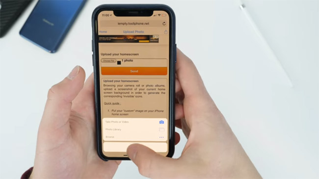 Create space on the Home iPhone screen without jailbreak Picture 3