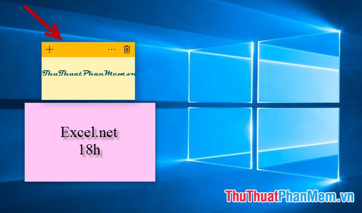 Create Sticky Note - Notes on the Windows 10 Desktop Picture 11