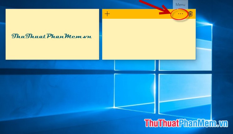 Create Sticky Note - Notes on the Windows 10 Desktop Picture 5