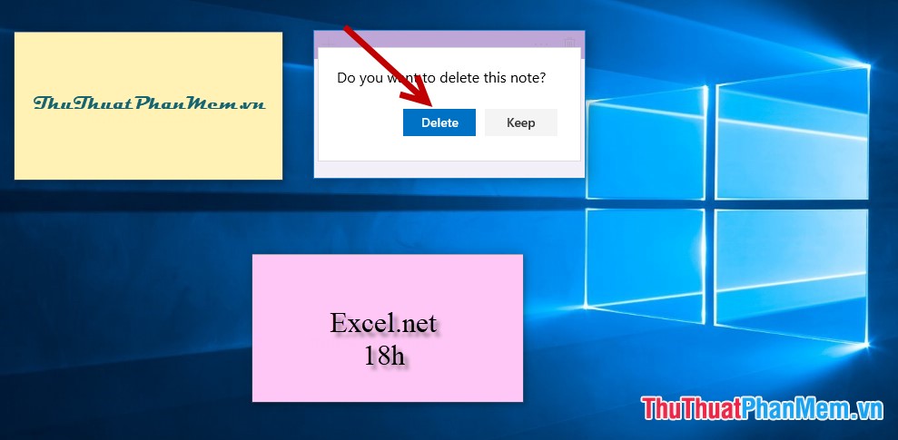 Create Sticky Note - Notes on the Windows 10 Desktop Picture 9