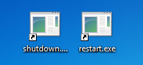 Create the shortcut icon and start the computer on the Desktop Picture 1