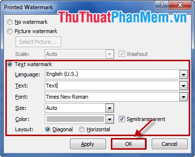 Create Watermark for Word documents Picture 6