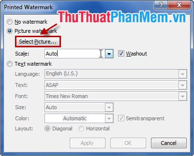 Create Watermark for Word documents Picture 8
