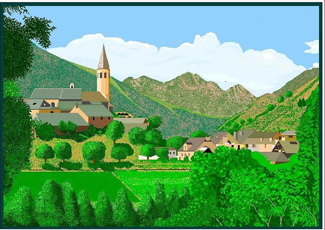 Creating beautiful paintings with Paint, 87-year-old grandmother became hot Instagramer Picture 3