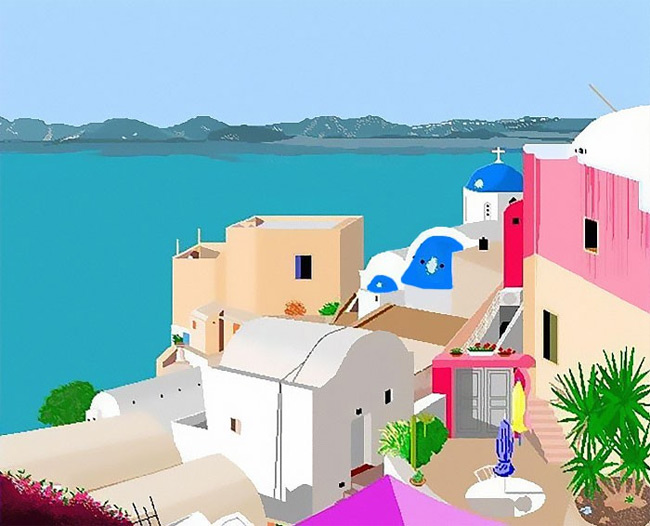 Creating beautiful paintings with Paint, 87-year-old grandmother became hot Instagramer Picture 7