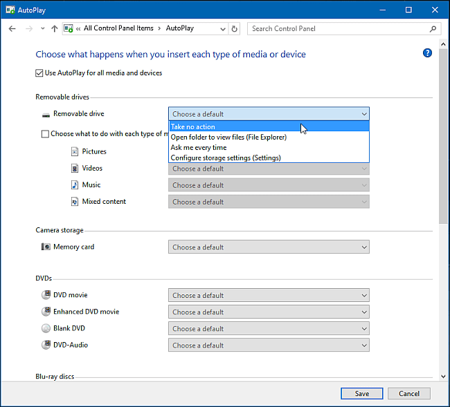 Custom instructions turn on, turn off Autoplay in Windows 10 Picture 5