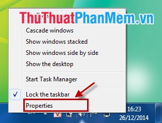 Customize the Taskbar Picture 2