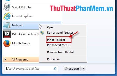 Customize the Taskbar Picture 8