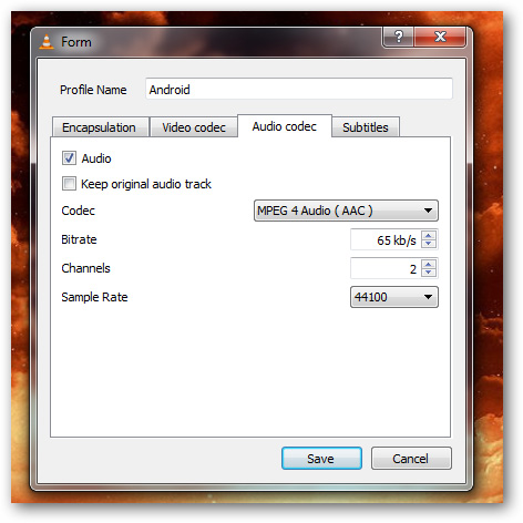Customize video size suitable for Android phones with VLC Picture 10