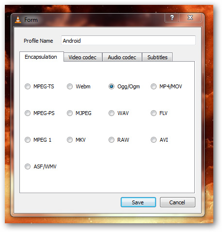 Customize video size suitable for Android phones with VLC Picture 8