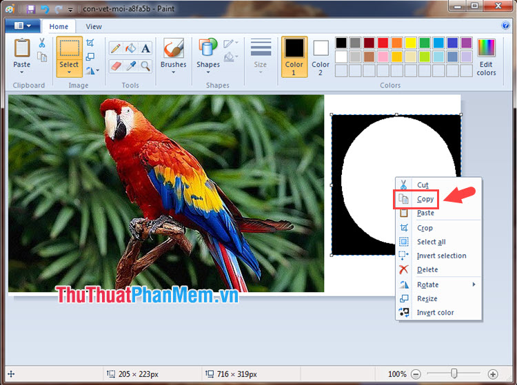Cut circle images with Paint simple and fast Picture 8