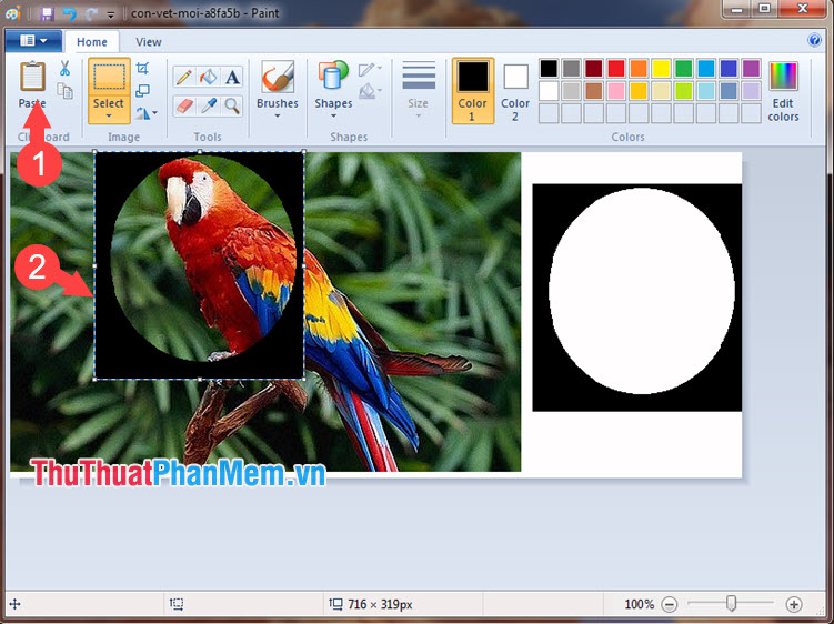 Cut circle images with Paint simple and fast Picture 9