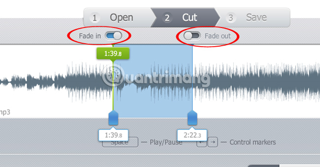 Cut music online with the Online Audio Cutter tool Picture 4