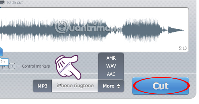 Cut music online with the Online Audio Cutter tool Picture 5