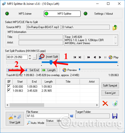 Cut music with MP3 Splitter & Joiner Picture 8
