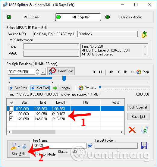 Cut music with MP3 Splitter & Joiner Picture 9
