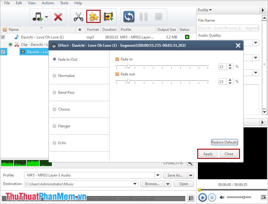 Cut ringtones using Xilisoft Audio Converter Picture 7
