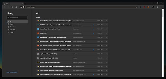 Dark mode in Microsoft Edge has been edited more appropriately Picture 5
