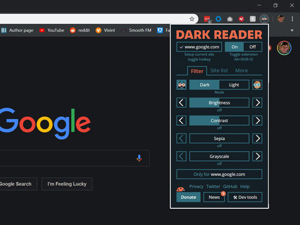 Dark Reader - A free utility that turns any website into dark mode, inviting the experience Picture 9