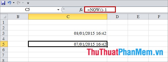 Date time functions in Excel Picture 3