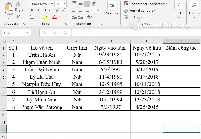 DAYS function, how to use the function to calculate the number of days between two time points in Excel Picture 4