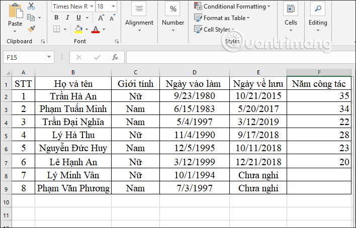 DAYS function, how to use the function to calculate the number of days between two time points in Excel Picture 8