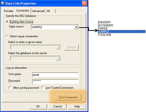 DB2 9 and Microsoft Excel 2007 - Part 1: Get data Picture 7