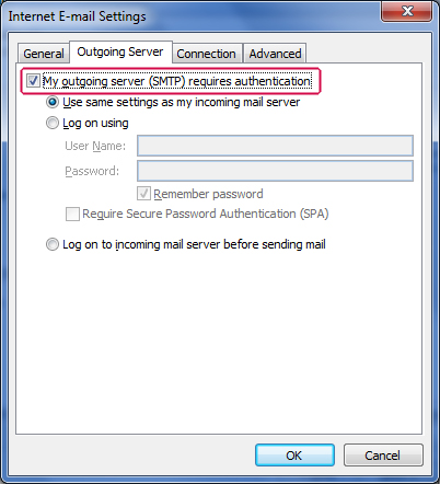 Declare Gmail on Outlook 2007 Picture 9