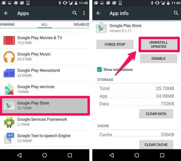 Decode all errors that appear on Google Play and how to fix them (Part 1) Picture 17