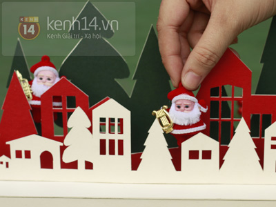 Decorate the room with a beautiful Christmas paper cover pattern Picture 12