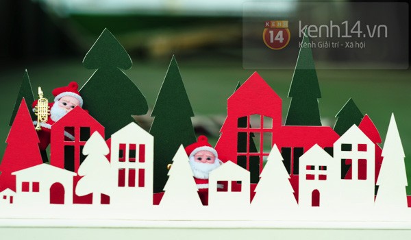 Decorate the room with a beautiful Christmas paper cover pattern Picture 17