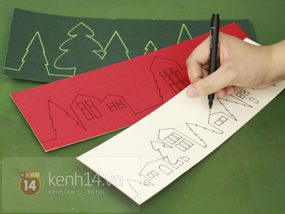 Decorate the room with a beautiful Christmas paper cover pattern Picture 2