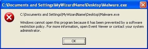 Default denies all applications (part 1) Picture 1
